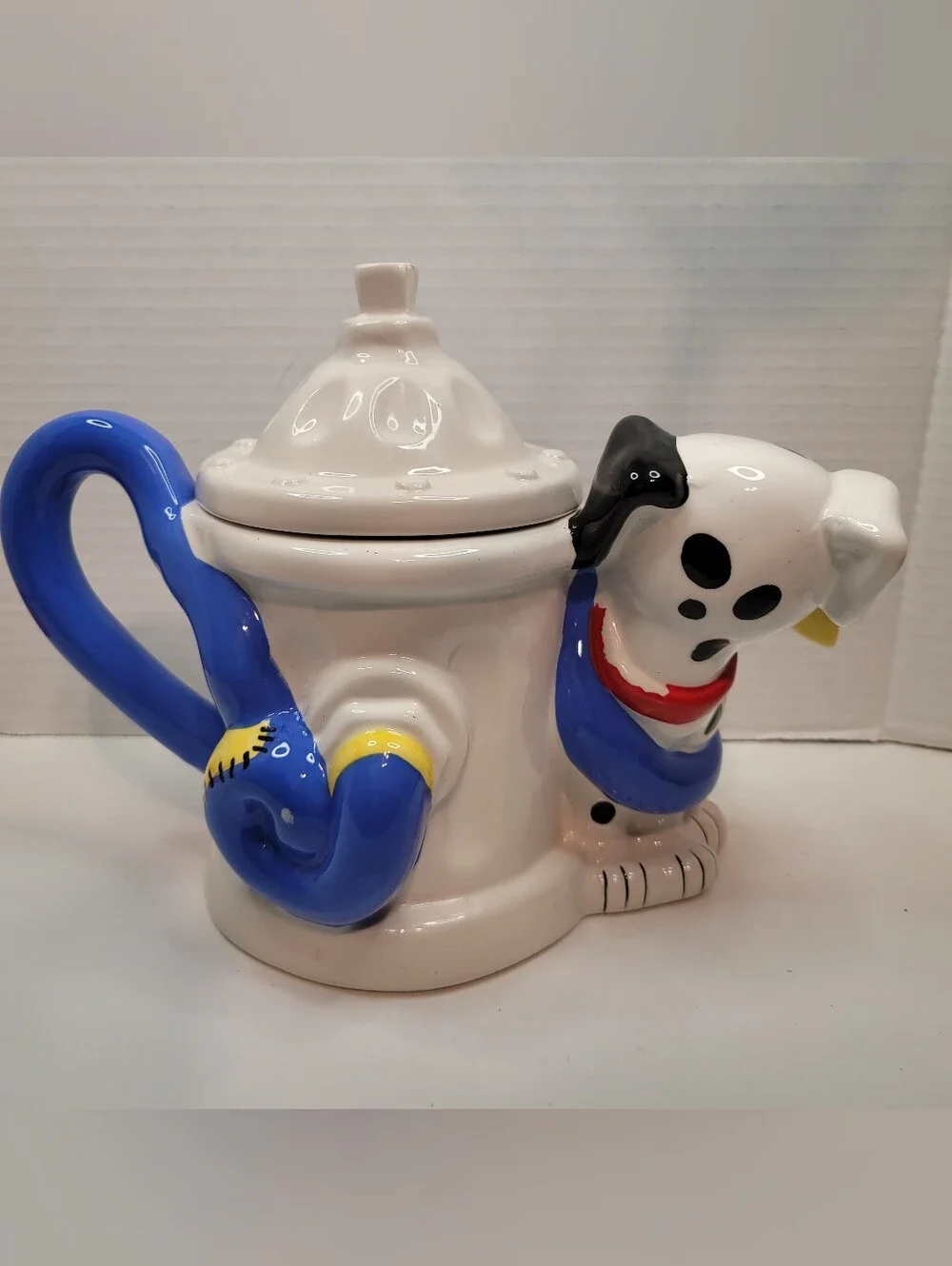 Rare HTF Collecible Sakura NY Disney 101 Dalmatians Figural Teapot Fire Hydrant